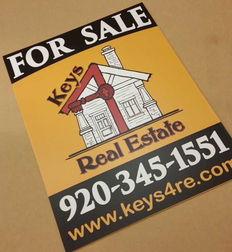 Keys Real Estate for sale yard sign