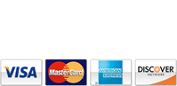 We accept Square: Visa, Mastercard, American Express and Discover
